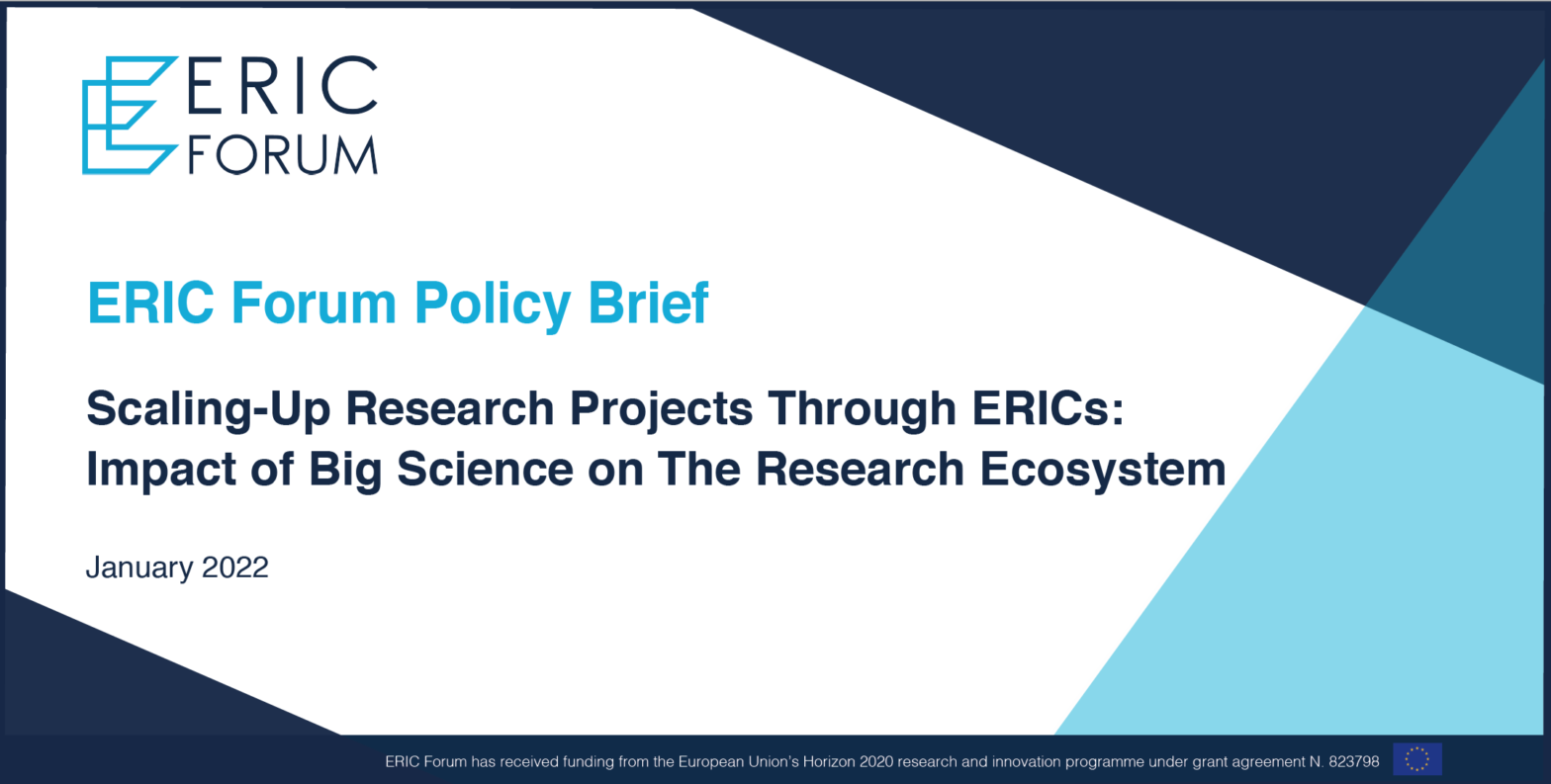 The ERIC Forum is pleased to announce the release of its second policy ...